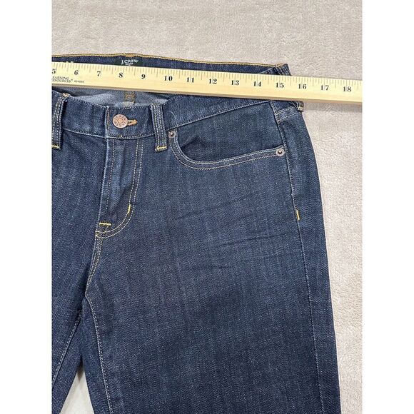 J CREW Womens Jeans Dark Soft Wash Stretch Size 29‎ Toothpick Ankle Skinny - Picture 15 of 16